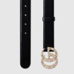 GG Marmont belt with crystal buckle - Image 2